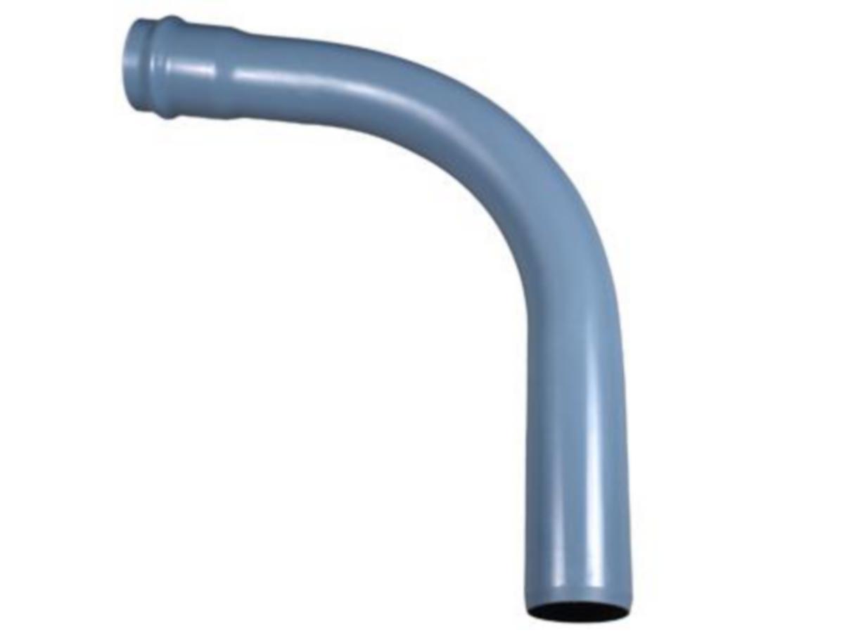 280 mm x 90° pvc trykkrørsbend sdr 21 grå trykkrørsbend...