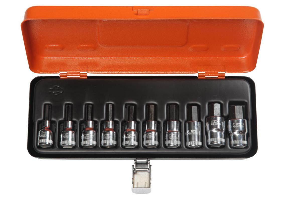 Pipesett Bahco 7809Z/10 10 deler - Pipesett 7809Z/10 Bahco 1/2 10 deler koffert