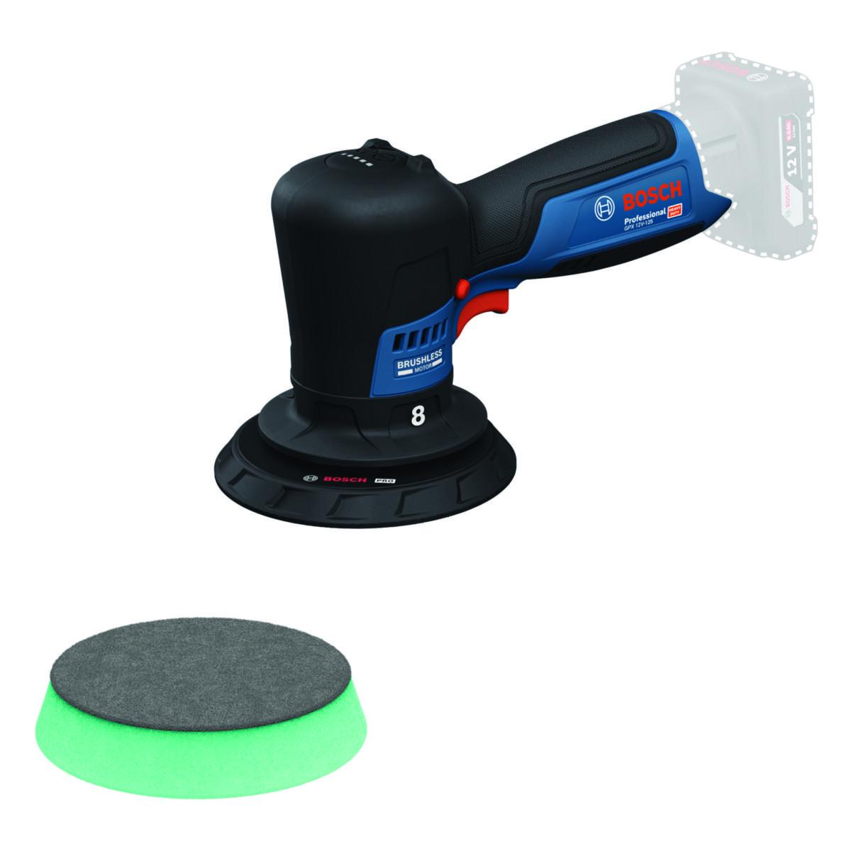 Polermaskin Bosch GPX 12V-125 - Polermaskin GPX 12V-125 Bosch 12V Solo