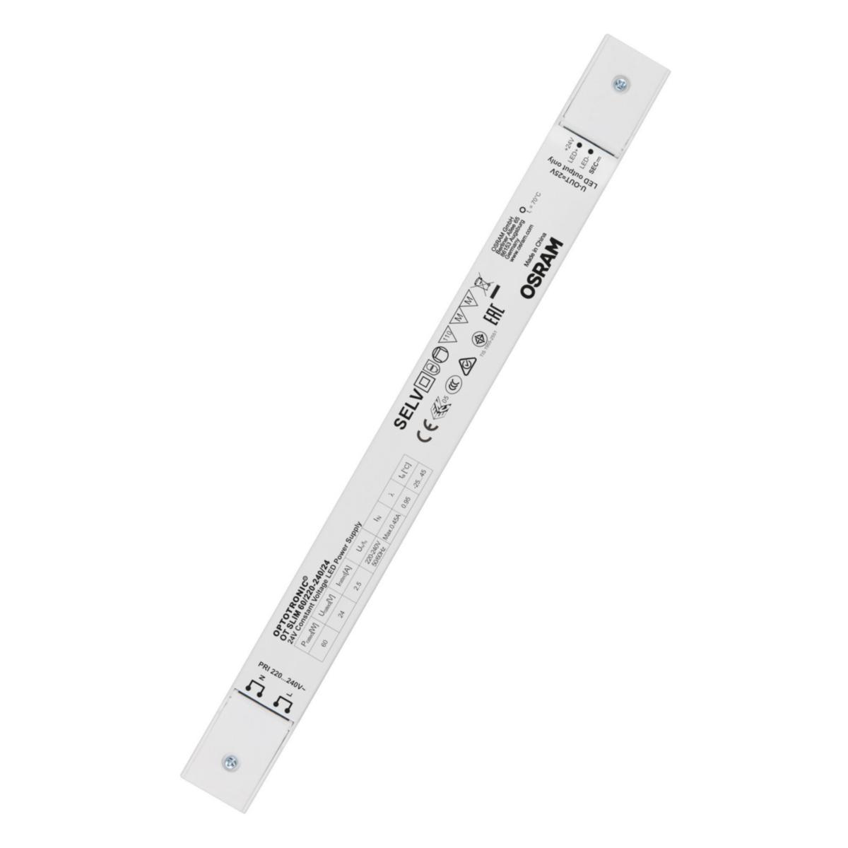 LED Driver Ledvance OT av/på - OT slim 60/220-240/24 LED Driver 60W/24V AV/PÅ