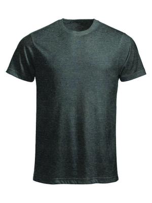 T-skjorte Clique New Classic-T Antrasittmelert str L