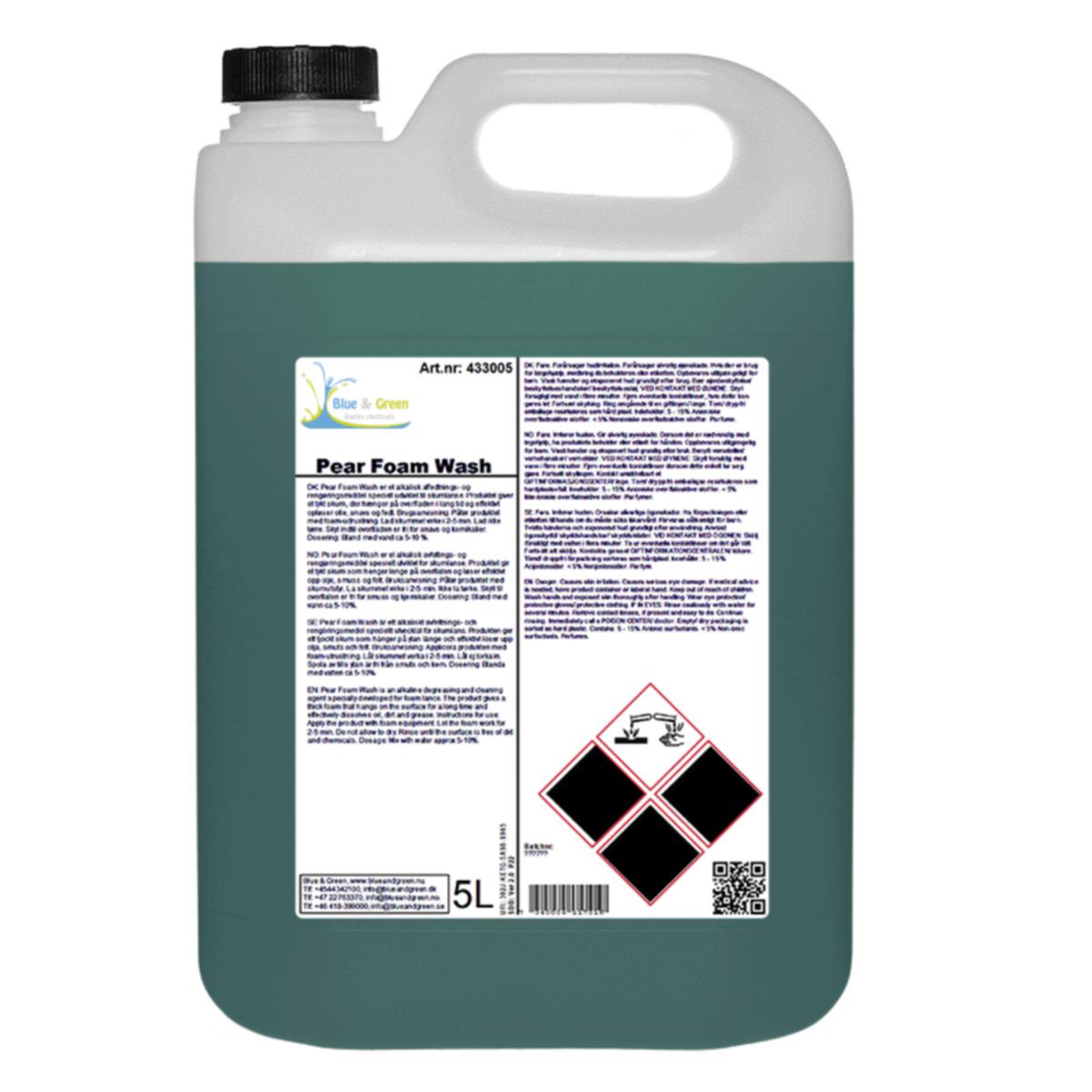Skumrengjøring BG Pear Foam Wash - Skumrengjøring BG Pear Foam Wash 25L