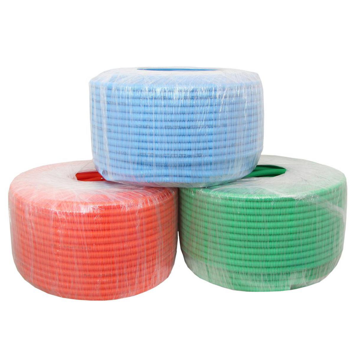 Korrugerte El-rør Pipelife Topspeed - 16 mm korr el-rør 100 M rød