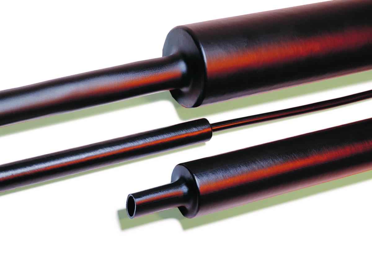 Krympeslanger HellermannTyton Tredux MA47 - Krymp. TREDUX MA47 30/8mm 1M Sort m.lim