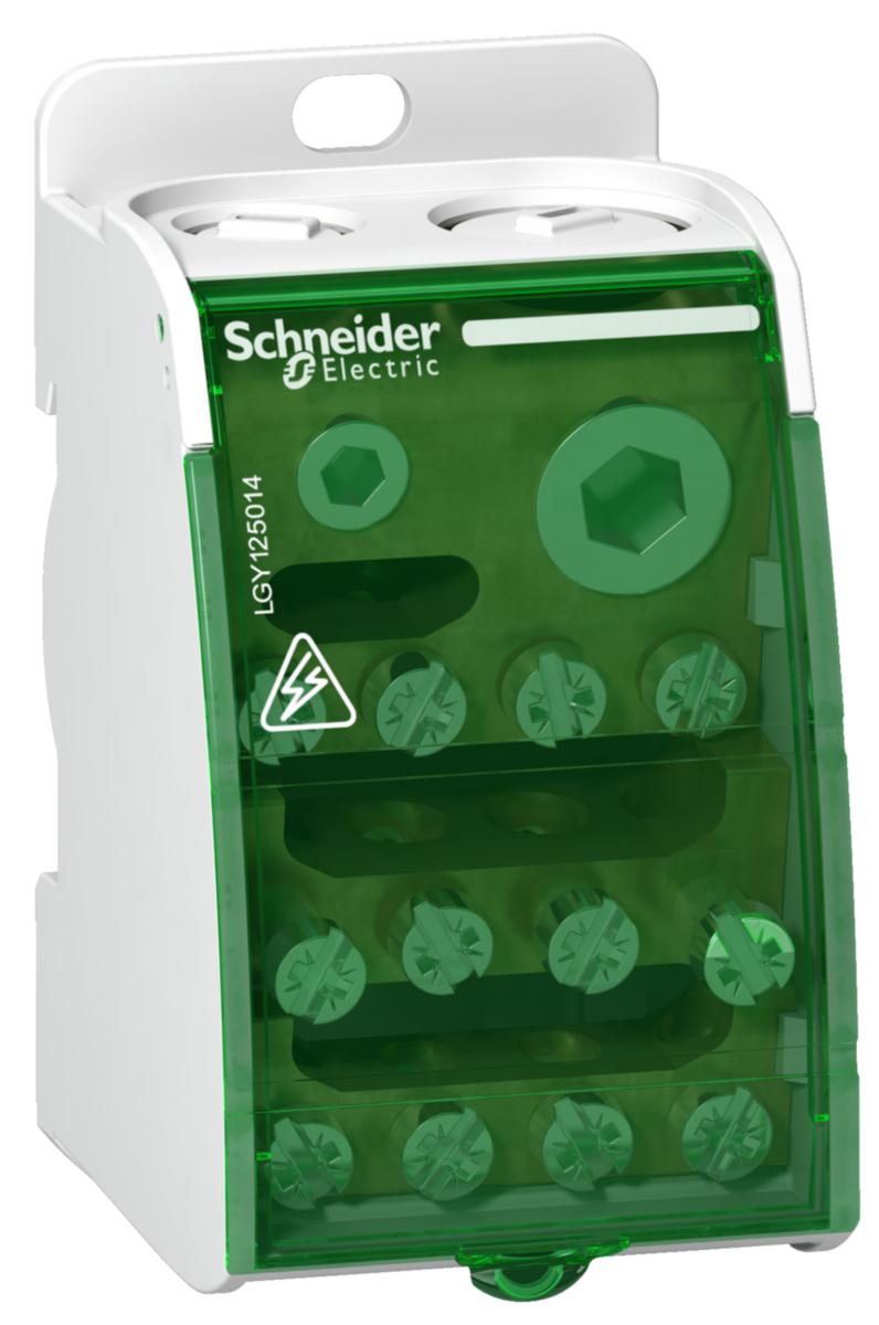 Distribusjonsblokk Schneider - Distr.blokk 1P 250A 14 hull