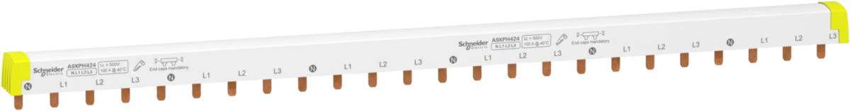 Samleskinne Acti9 iC60 - Samleskinne 4P Nl1L2L3 24 Mod IC60