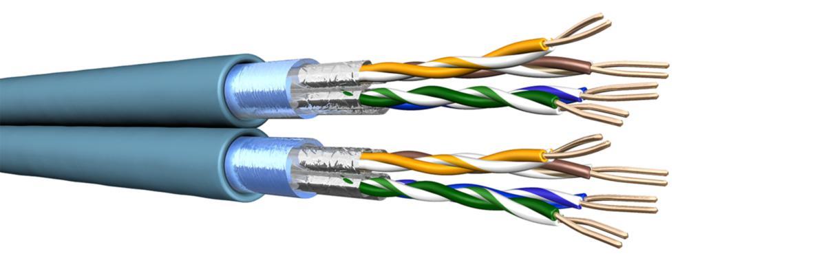 Datakabel Draka Cat 6A F/FTP - UC500 C6A F/FTP 2x4P LSHF Dca 500DW