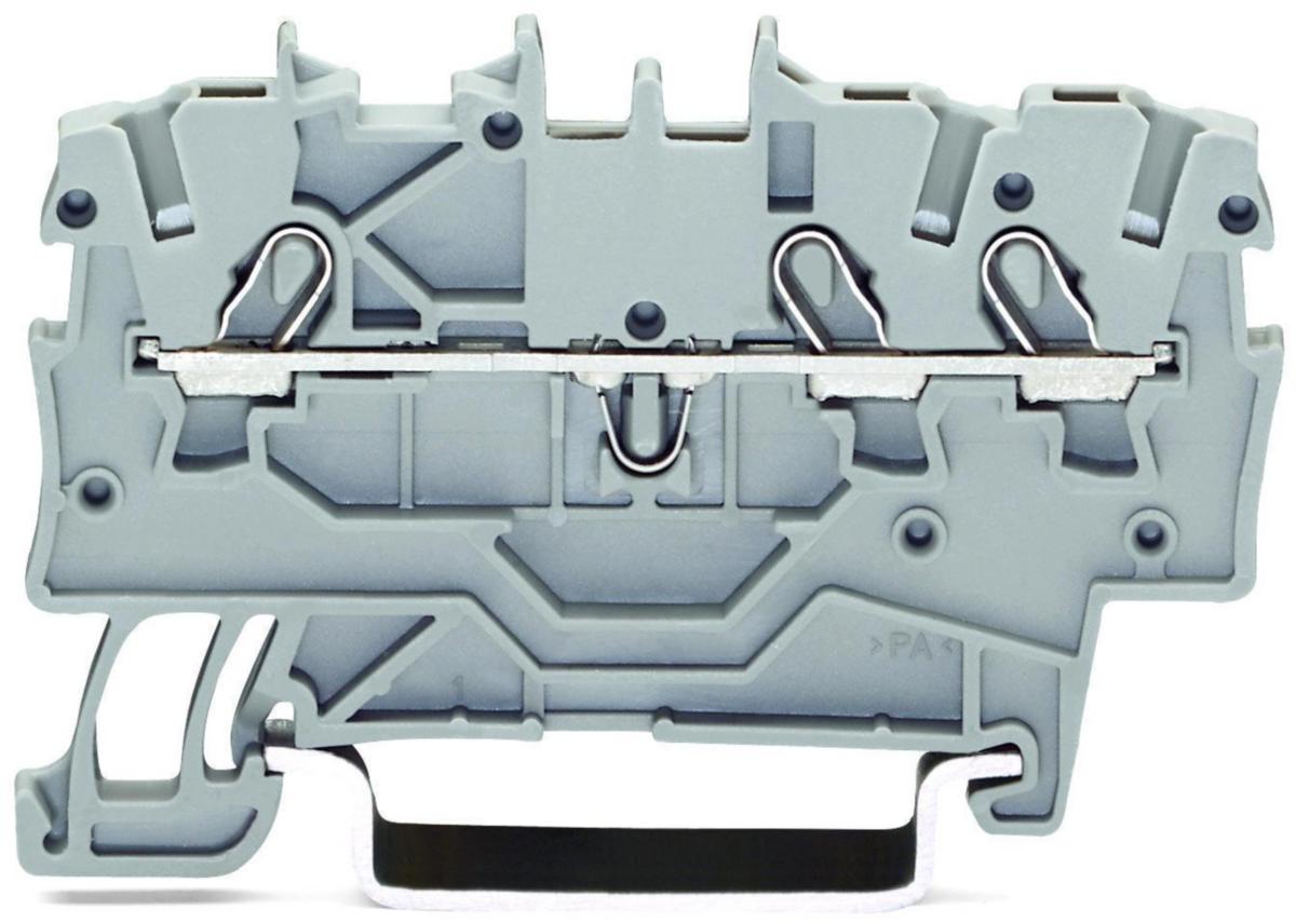 Rekkeklemme Wago 3 leder - Rekklemme 3 leder Blå. 1mm2