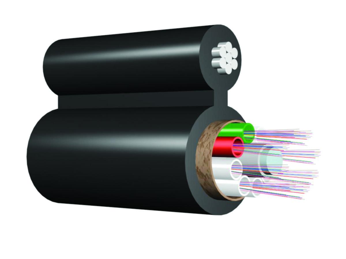 Luftkabel QXWE W1,4 12-288 fiber - G24-9 QXWE 0403 LV -W1.4 FIBER LUFTKABEL 24xSM