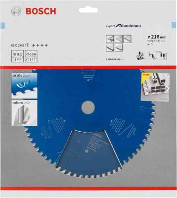Sirkelsagblad Expert for Alu Bosch 216X30X2.6mm 64T