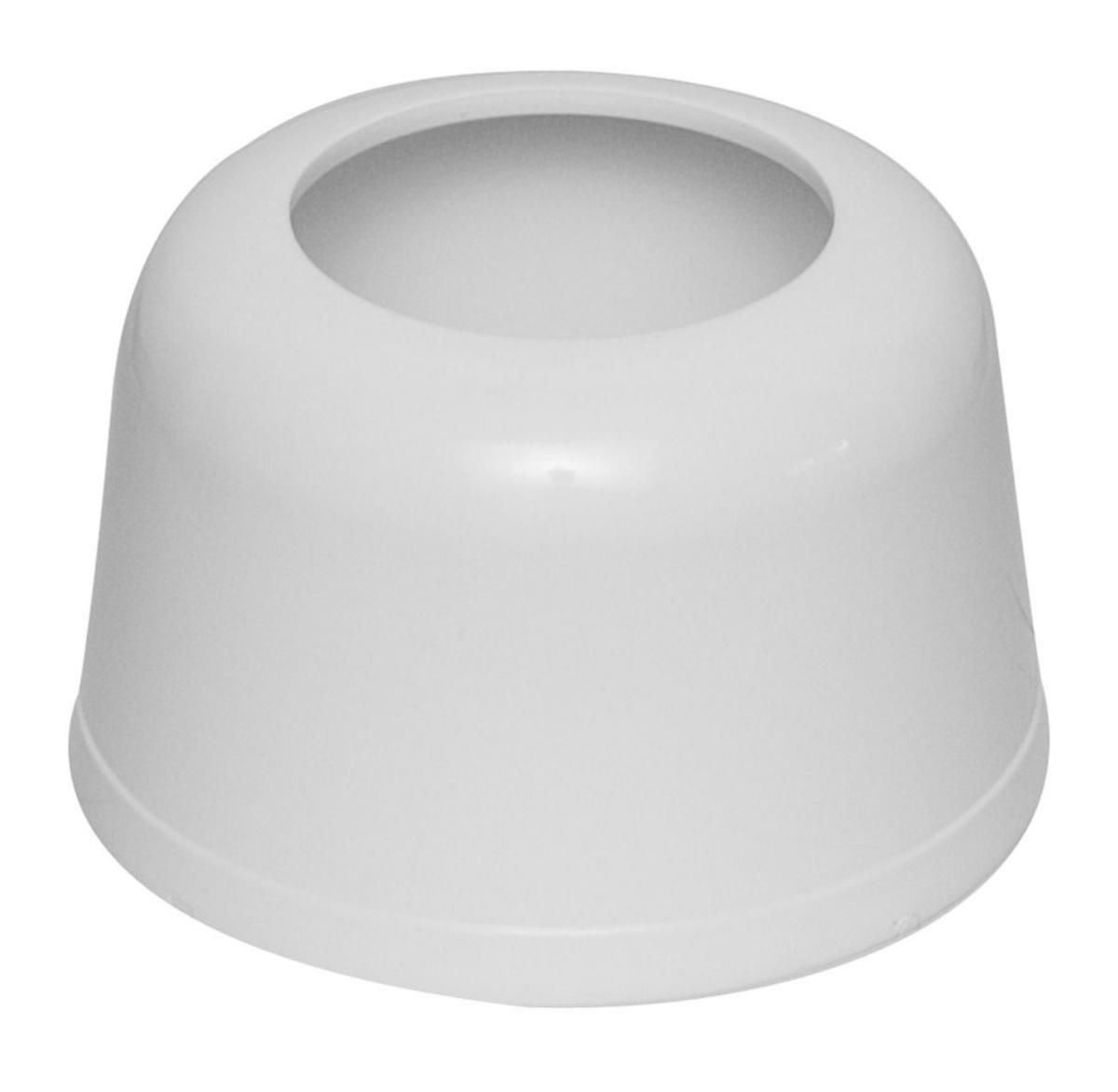 Gulvrosett for servant/vaskebenk gulv/vegg, Faluplast - 50 mm x H = 55 mm gulvrosett hvit 58500