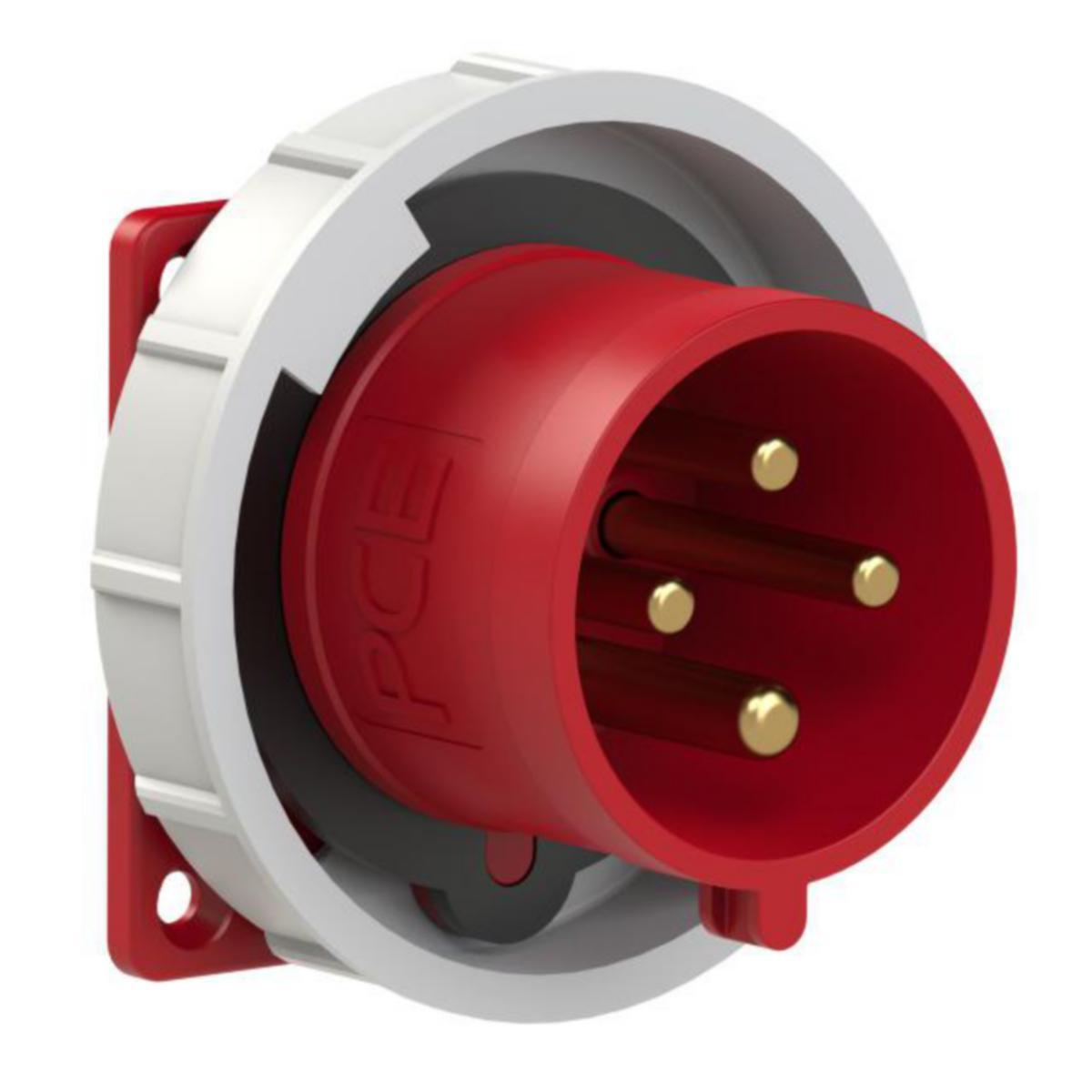 Rundstift Apparatinntak innfelt a-collection IP67 400V - Apparatinntak innfelt 332-6 IP66/67 A-coll