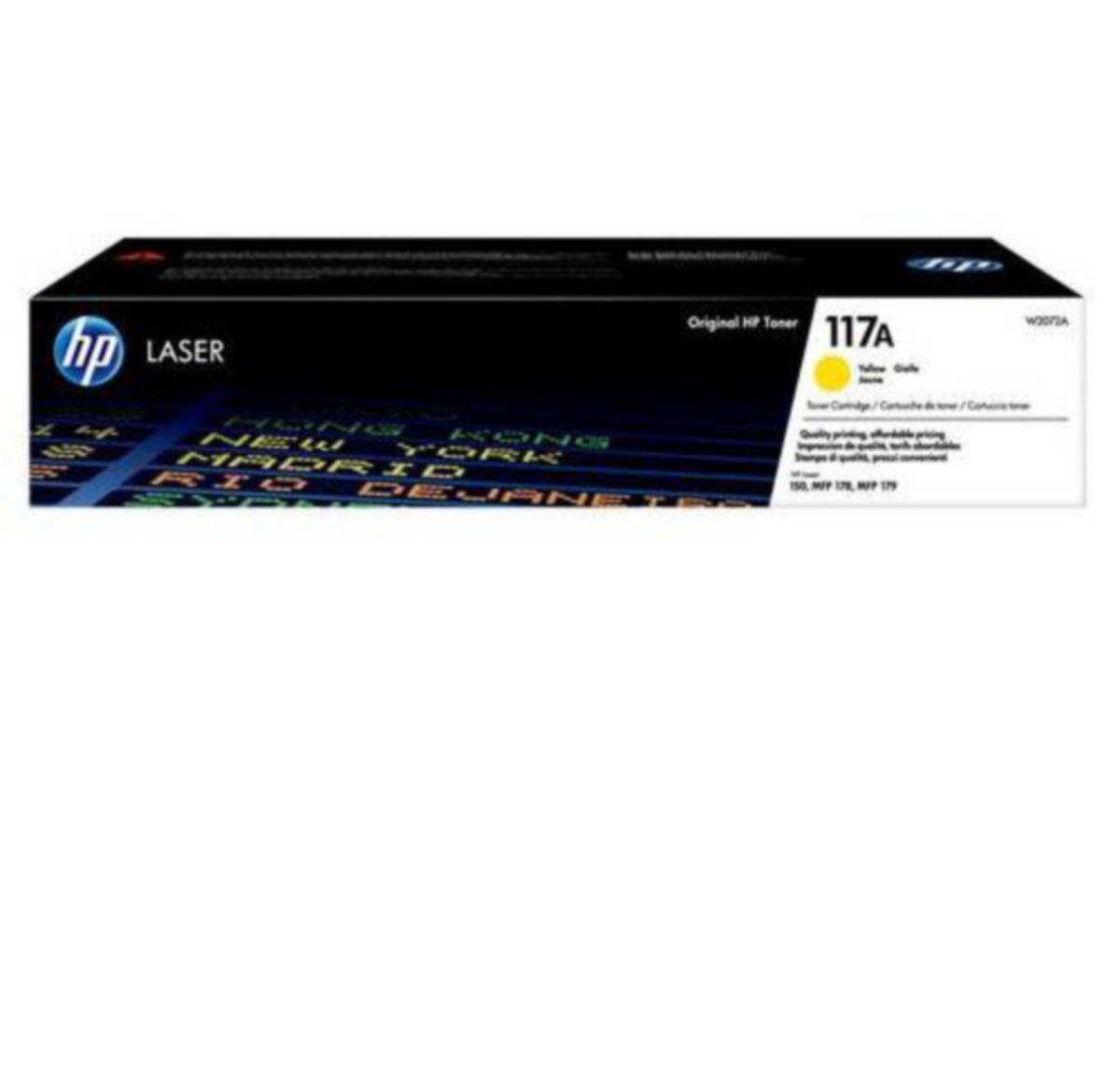 Toner 117A HP W2072A Yellow - Toner117A HP W2072A Yellow