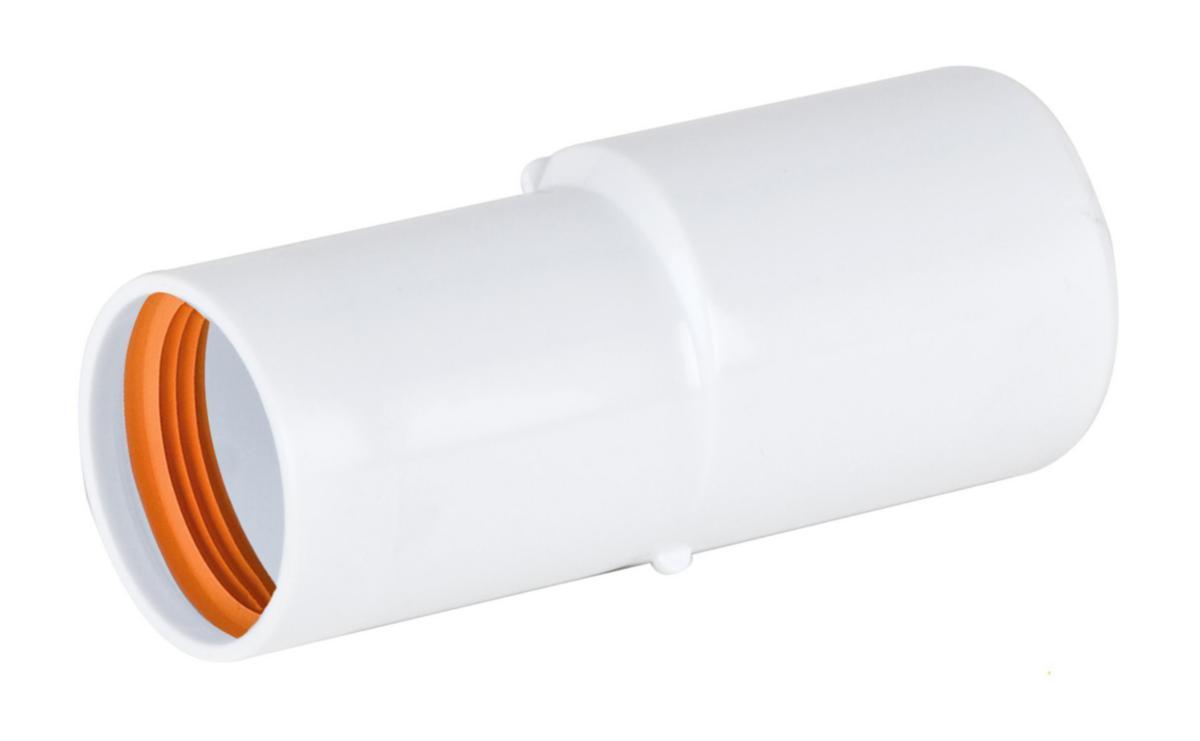 Redusksjon eksentrisk, Faluplast - 32 mm muffe 40 mm yd ovg hvit 73620