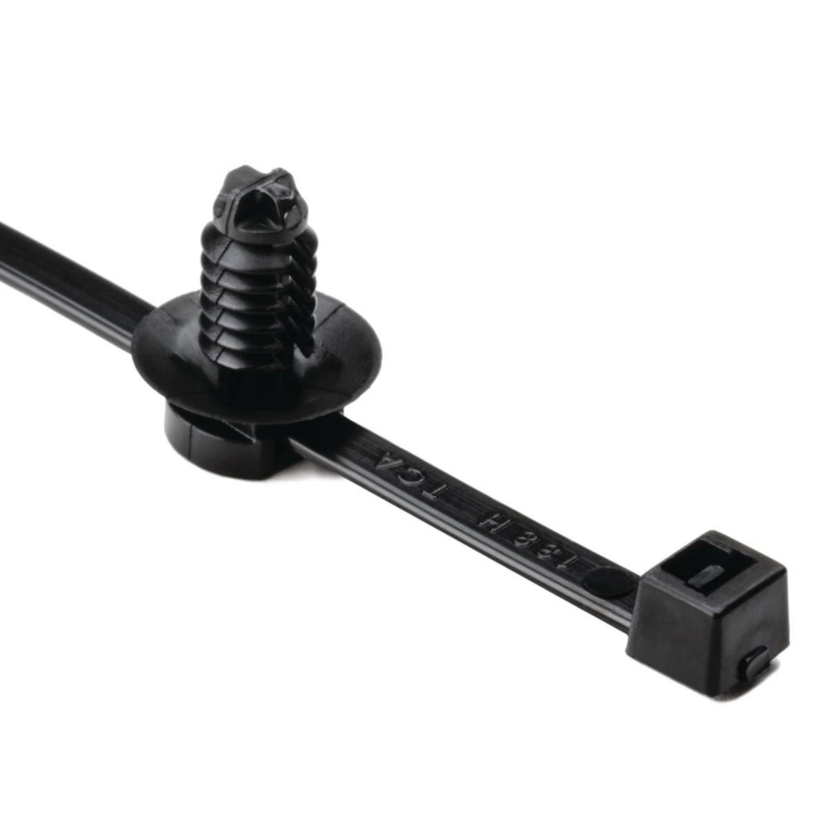 Strips med feste HellermannTyton - Strips m feste 6.5-7mm hull