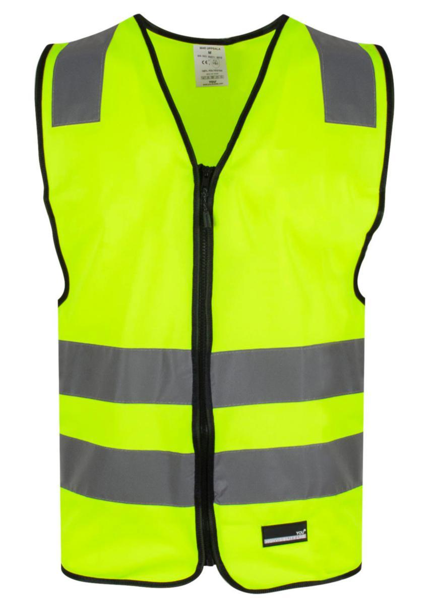 Refleksvest YOU® Uppsala HiVis kl.2 - Refleksvest YOU Uppsala HiVis kl.2 gul str L