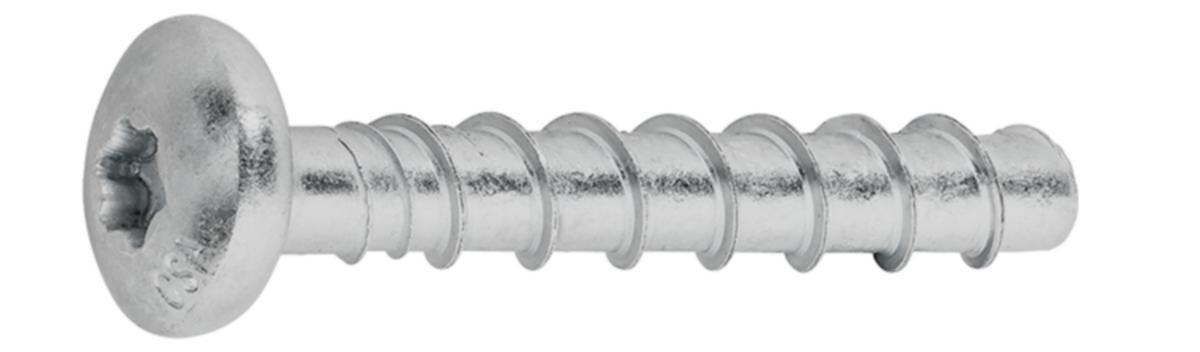 Betongskrue Ejot® JC2-PH elforsinket stål - Betongskr 6X60/5/20 JC2 PAN innvendig C1 ETA 50pk