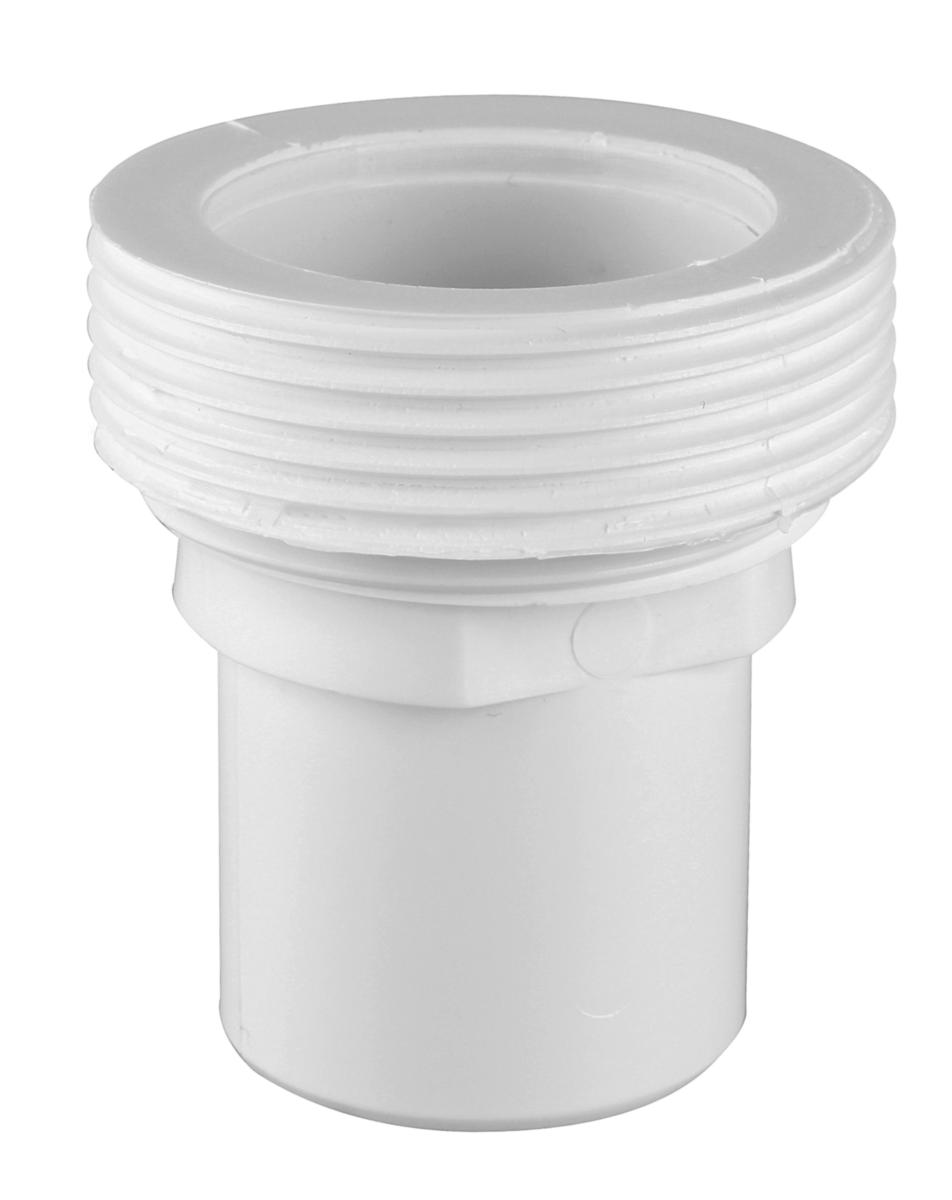 Gjengeovergang utvendig gjenget, Faluplast - 32 mm x 11/411/2" utv gj overg hvit 76670