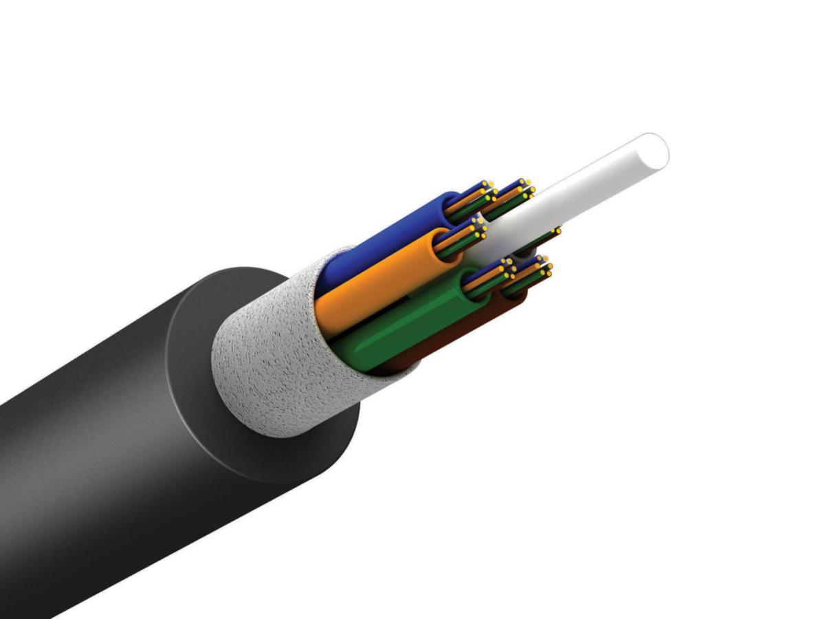 Fiberkabel Ducatel utendørs kanalkabel - G12 Fiberkabel utendørs Kanalkabel Ø 9,1mm sort