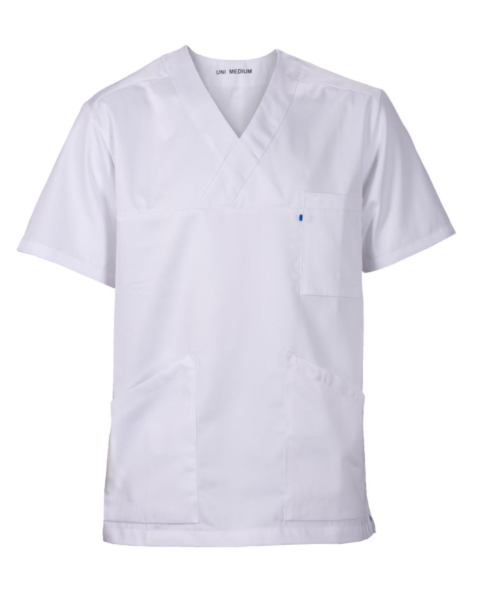 Kittel TekstilService Uni - Kittel TekstilService Uni kort erme hvit str XL
