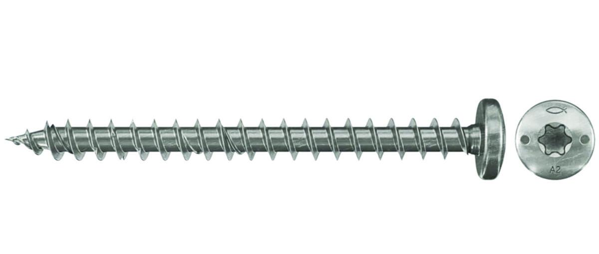 Treskrue PowerFast FPF II CTF panhode rustfri fischer - Treskr 5.0x30 A2 SH TX20 200 rustfri panhode fischer