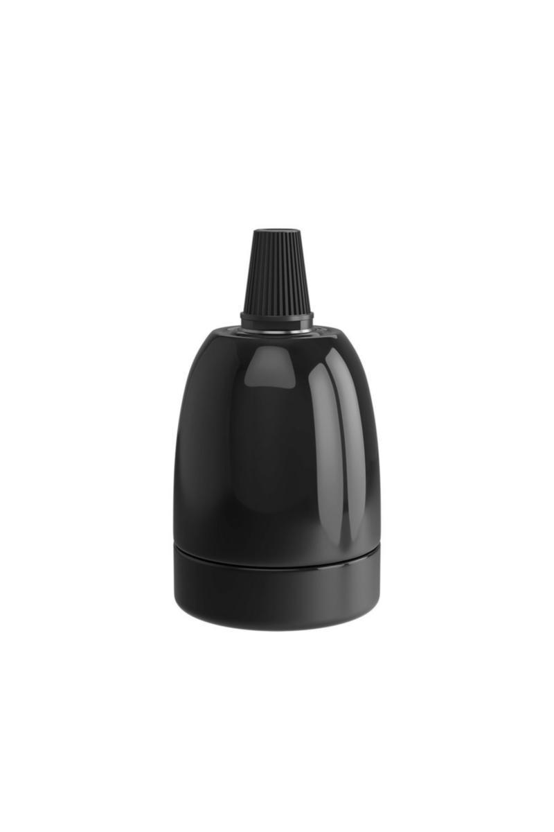 Pæreholder Nortronic Ceramic Blank E27 - Pæreholder E27 Ceramic Sort Bl Pæreholder E27 Ceramic Sort Bl