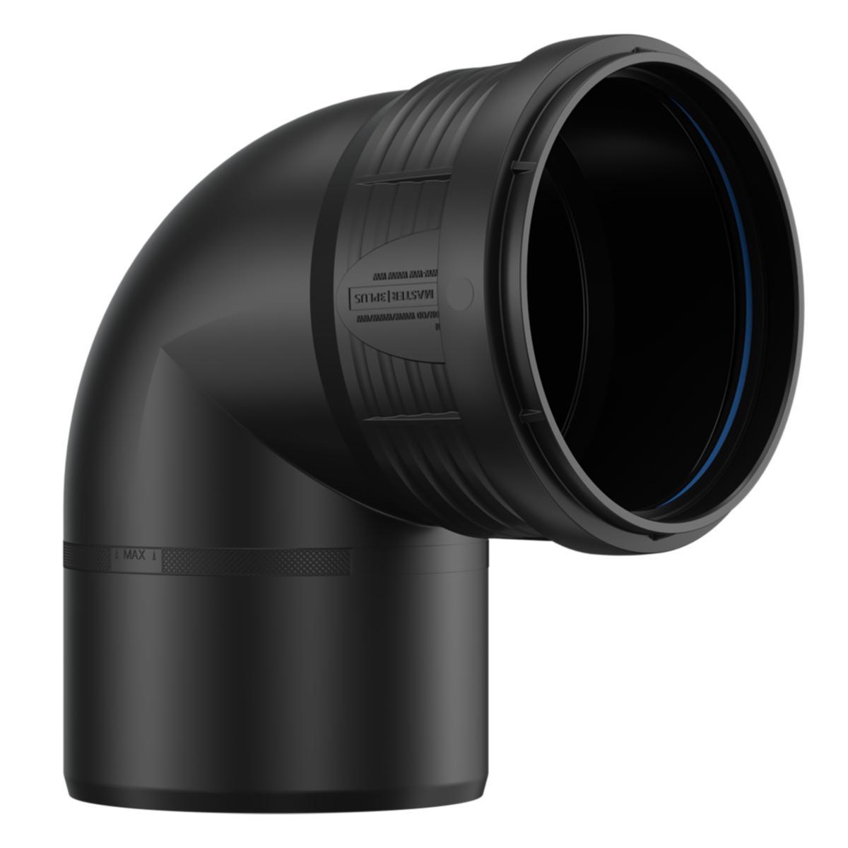 Bend 87,5° med en muffe PP, Master3Plus - 110 mm x 87,5° bend Master3Plus