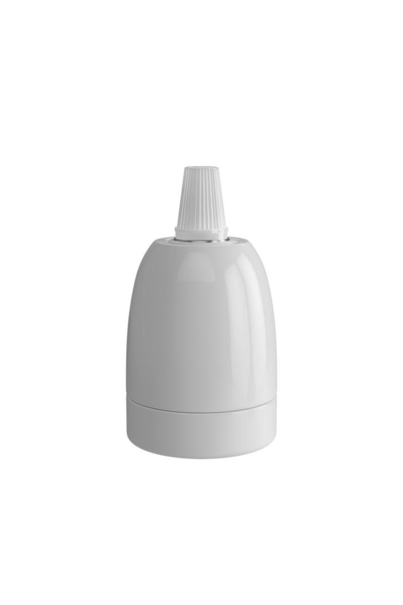 Pæreholder Nortronic Ceramic Hvit E27 - Pæreholder E27 Ceramic Hvit Bl Pæreholder E27 Ceramic Hvit Bl