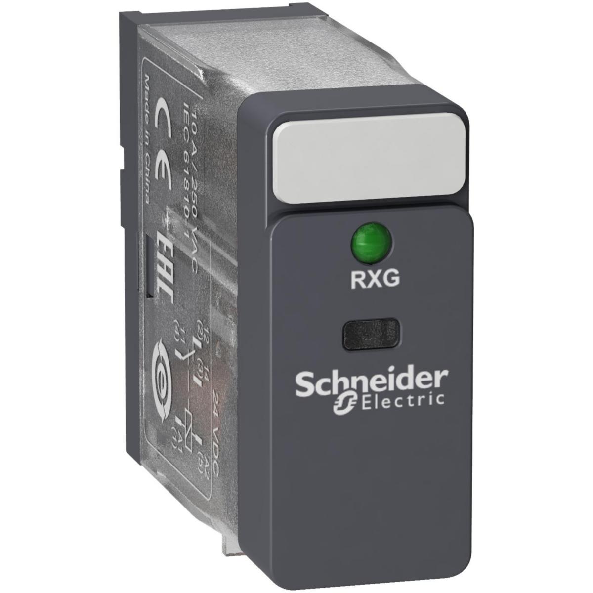 Pluggrelè Schneider 1CO 10A LTBLED - 1CO 10A rele-LTBLED 24VDC