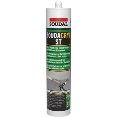 Fugemasse akryl Soduacryl ST Soudal 300ml hvit