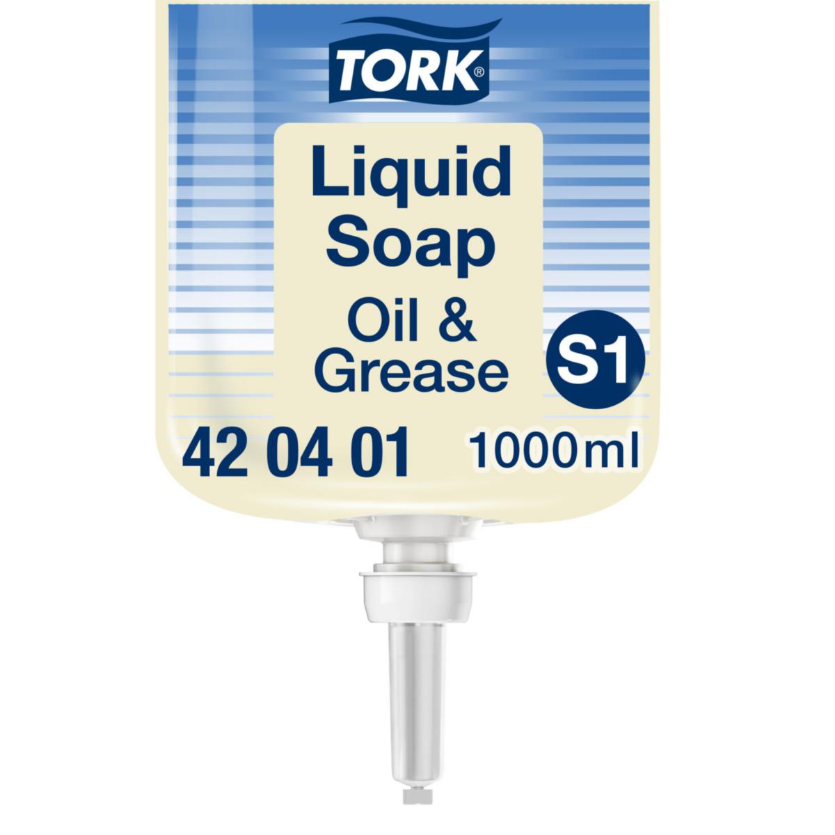 Flytende industrisåpe Tork - Flytende industrisåpe Tork S1 hvit 1L