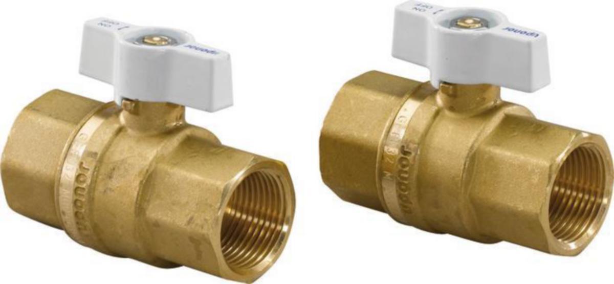 Avstengningsventi for fordeler WGF, Uponor - 1" Uponor ventil vinkel f /WGF fordeler gulvvarme