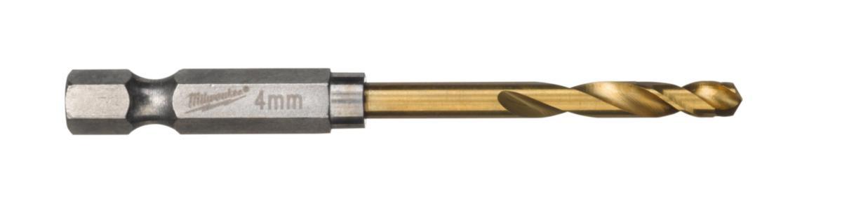 Metallbor Milwaukee Shockwave HSS-G - Metallbor Shockwave HSS-G Milwaukee TIN Red Hex 4.2mm