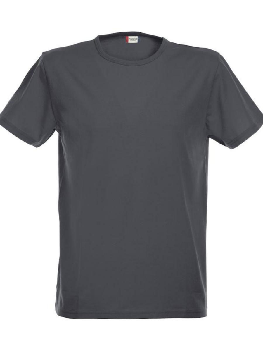 T-skjorte Clique™ Stretch-T - T-skjorte Clique Stretch-T Antrasittmelert str XL