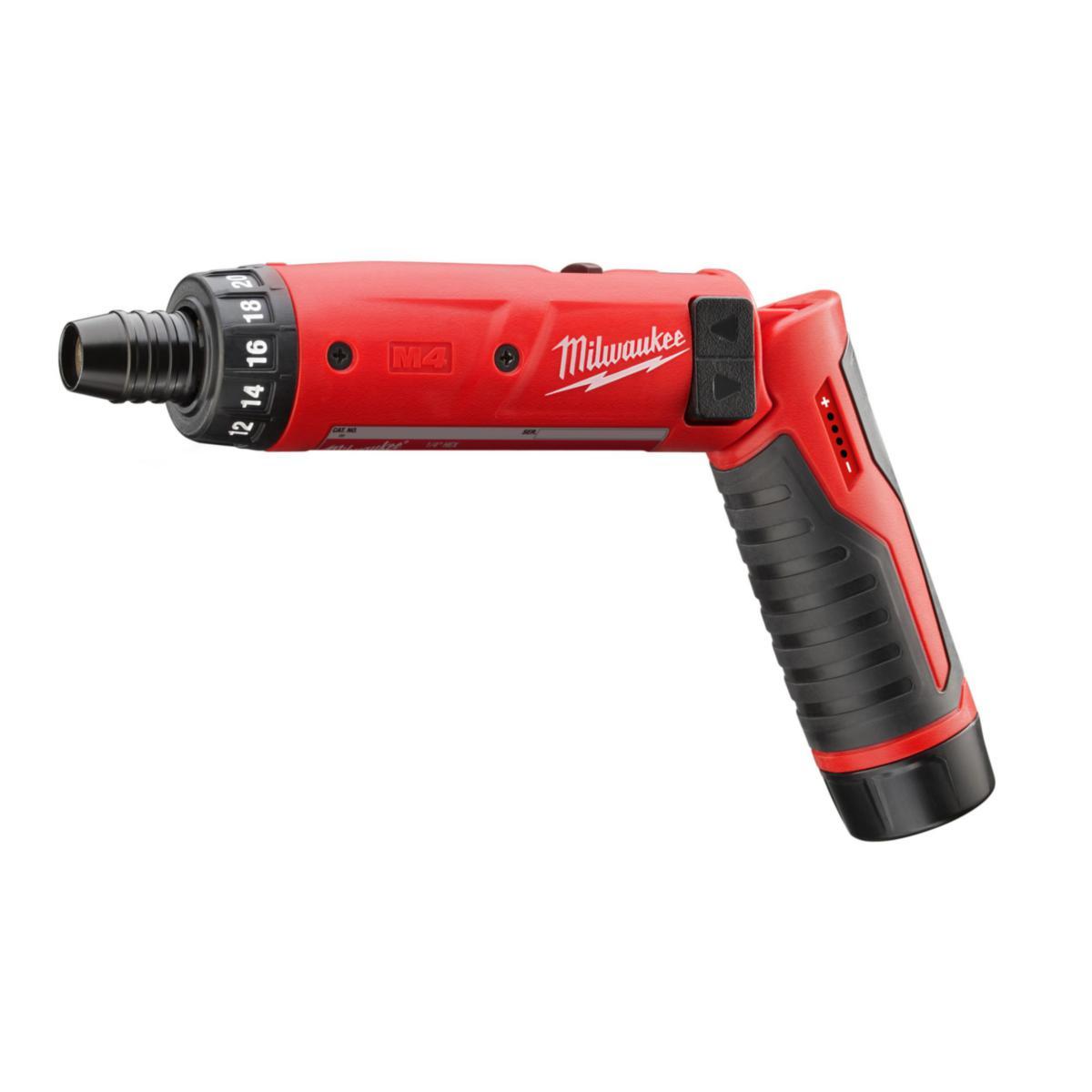 Vinkelskrutrekker Milwaukee M4 D-202B - Skrutrekker M4 D-202B Milwaukee 4V 2.0Ah koffert