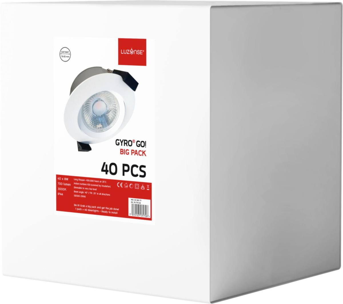 Downlight Unilamp Gyro Go! Eco 40-pack - Gyro Go! Eco 40-pack 3000K Hvi 