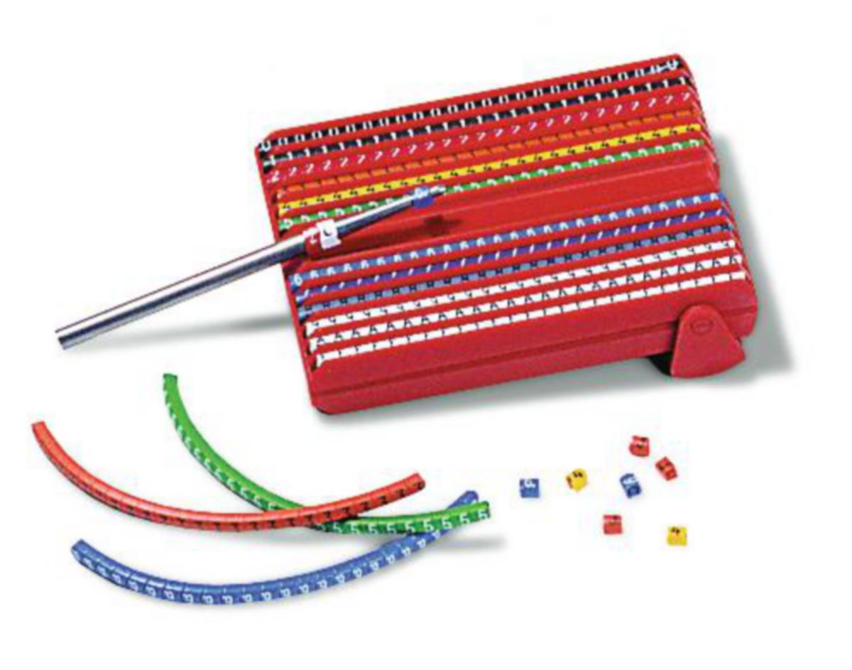 Merkekassett HellermannTyton HGPC - HGCC1-3YW KASSETT ASS. (RØD) 518-06013