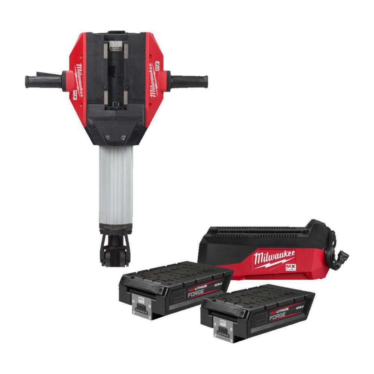 Meiselhammer Milwaukee MXF DH2528HFC-802 - Meiselhammer MXF DH2528HFC-802 Milwaukee MX Fuel 2x8.0Ah