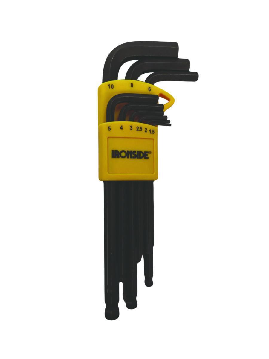 Sekskantnøkkelsett 1.5-10 mm 9pk Ironside - Sekskantnøkkelsett Ironside 1.5-10mm 9pk 103617