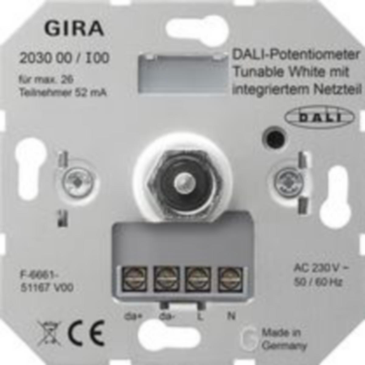 Potmeter tunable Micro Matic/Function Gira Dali - Dali Power Potensiom. TW kompl