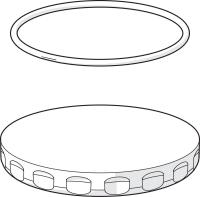 Silplate med o-ring til Dusjkopp Oras