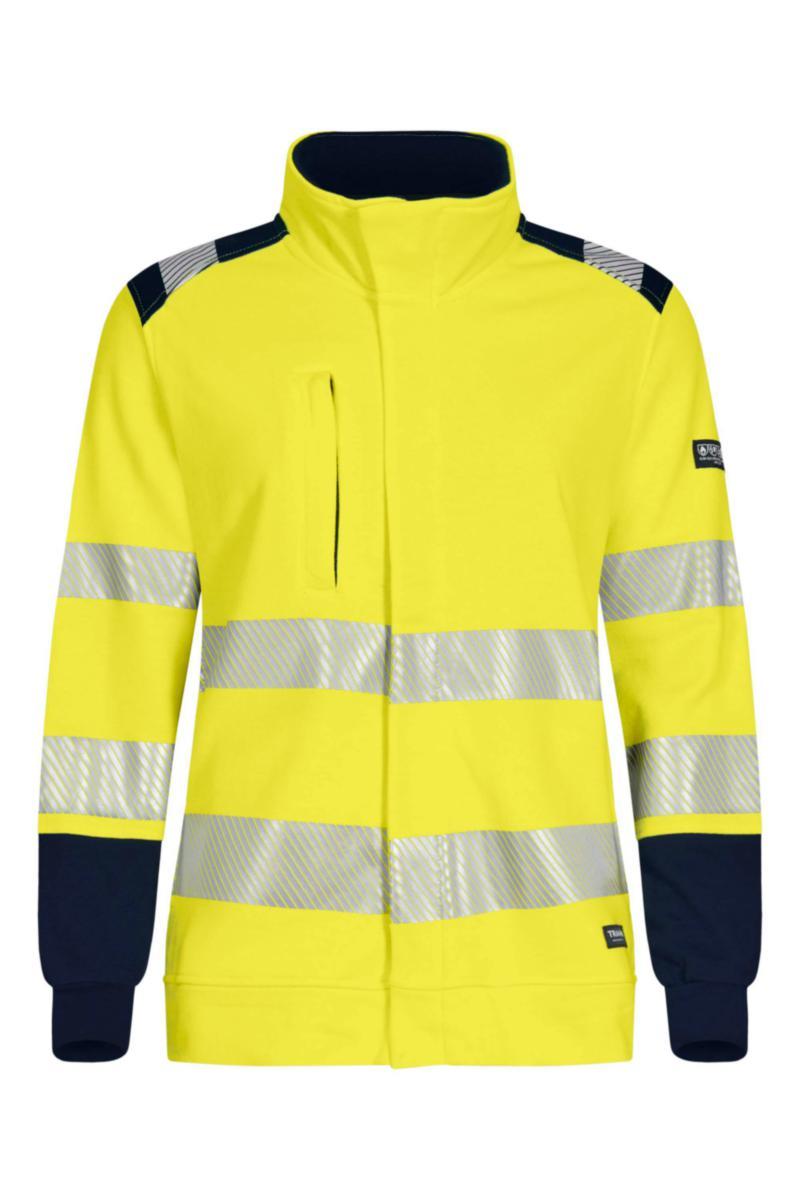 Collegejakke dame Tranemo 5039 Multinorm - Collegejakke dame Tranemo 5039 Multinorm gul/mar str S