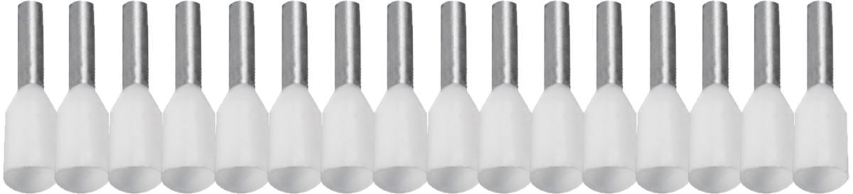 Endehylser Abiko isolerte i remse/bånd - Endehylse H0.75/B   hvit 