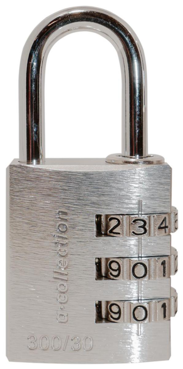 Hengelås a-collection 300/30 kombinasjon - Hengelås Komb a-col 300/30 B30mm BH26mm sølv