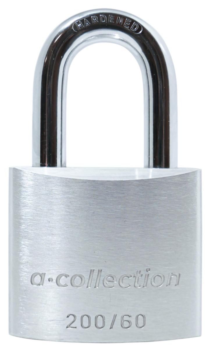 Hengelås a-collection 200/60 - Hengelås a-col 200/60 B60mm BH40mm 2-nøkl sølv