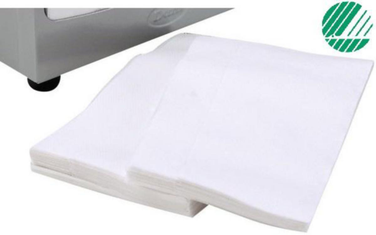 Dispenserserviett 1-lag - Dispenserserviett 1-lag 33cm Duni Hvit resirkulert 4500pk