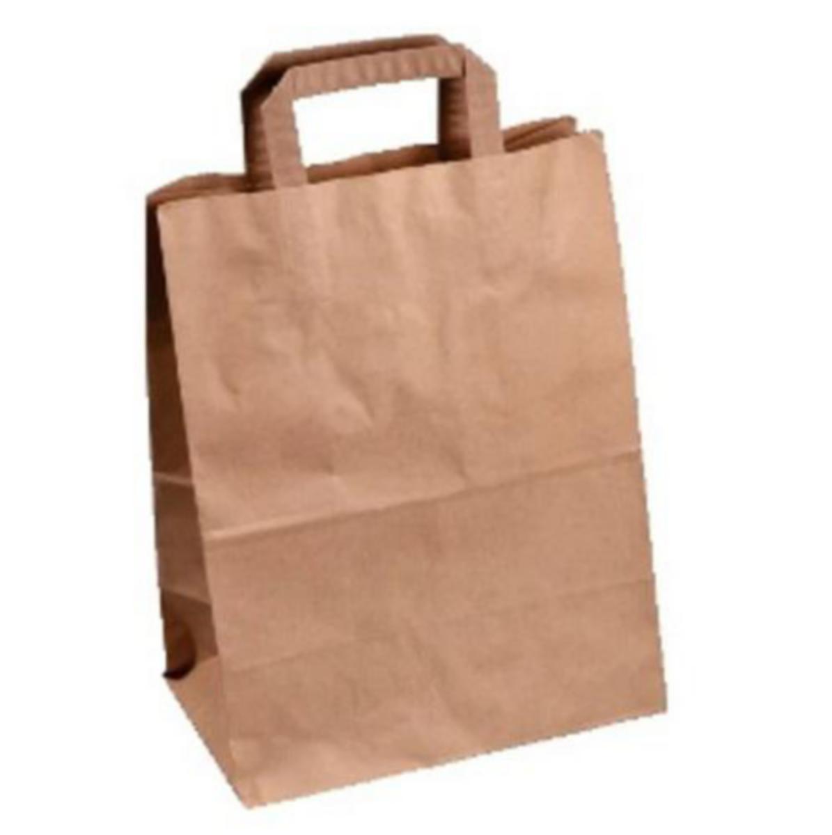 Bærepose NWP - Bærepose Papir m/håndtak 15l NWP 26x14x35cm (250)