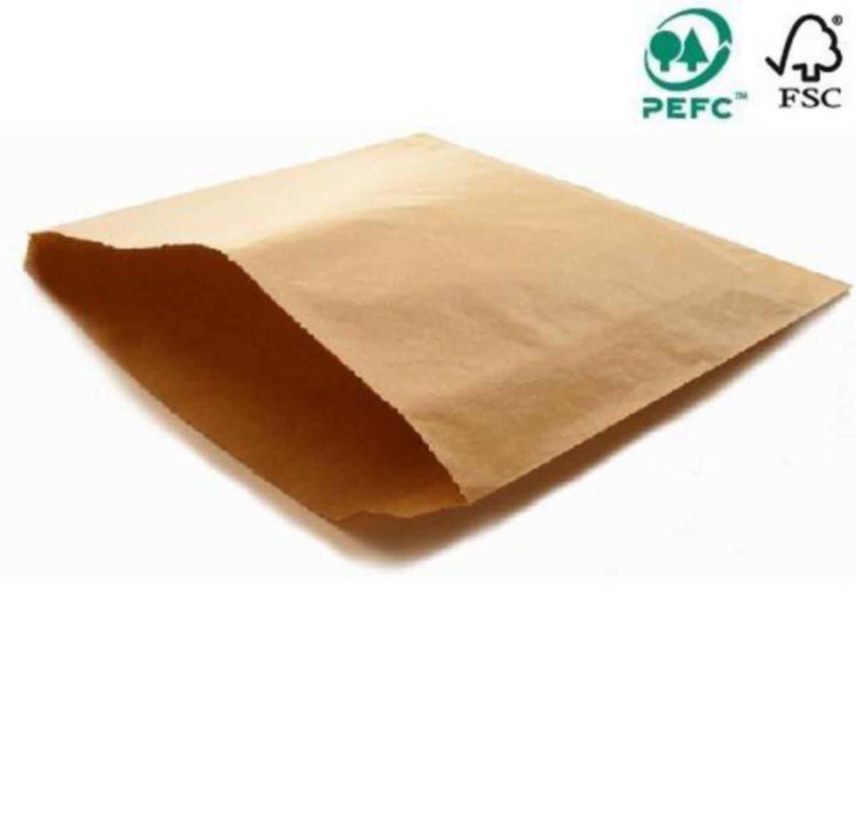 Papirpose NWP - Papirpose 2kg Brun kraft flat Nwp 235x300mm (1000)