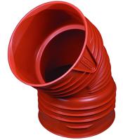 RIB PP Bend 45° m/2 muffer, Wavin