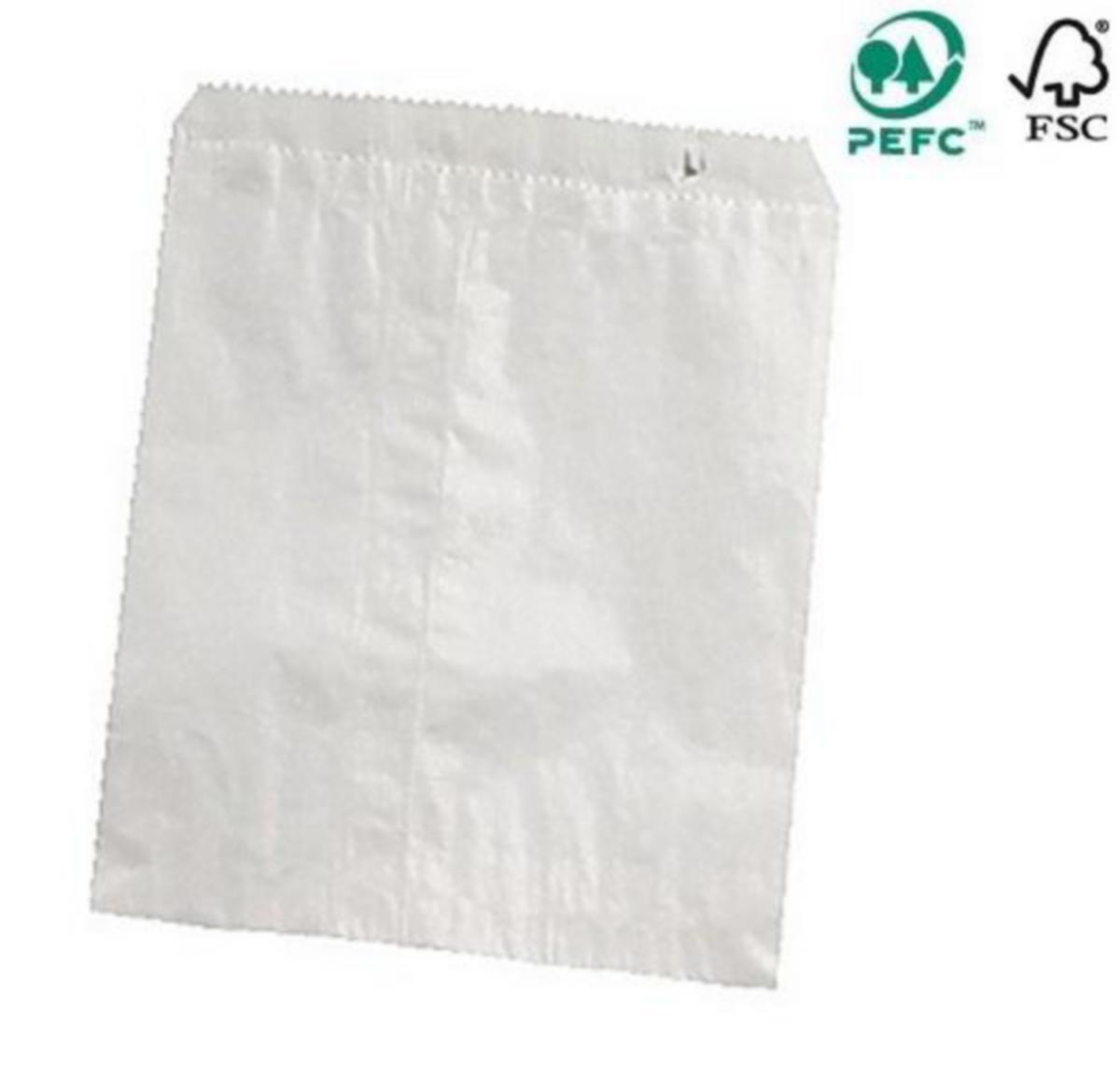 Papirpose NWP - Papirpose 1kg Hvit kraft flat Nwp 190x240mm (1000)